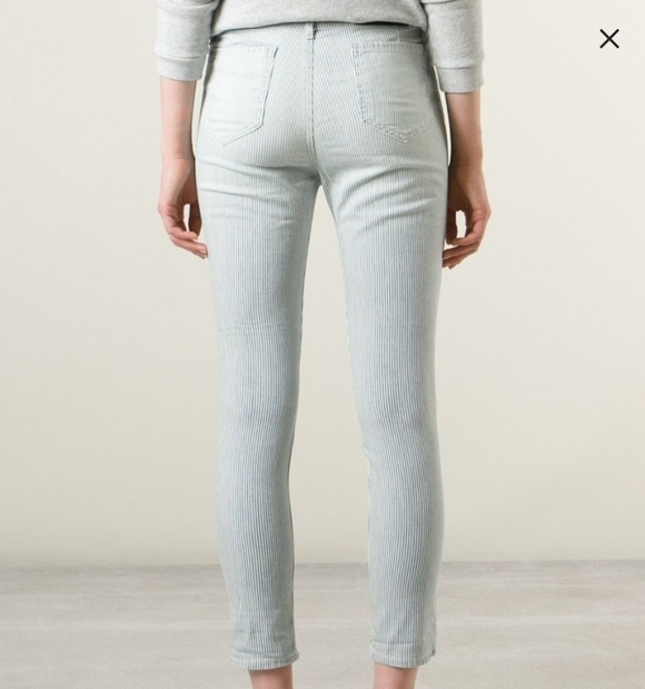 NWT Koral hi-rise pinstripe crop jeans Sz. 31 - Picture 2 of 7